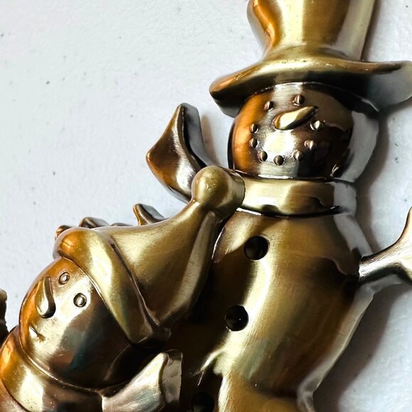 Snowman Stocking holder Christmas holiday snowman stocking hanger decoration - Picture 7 of 11